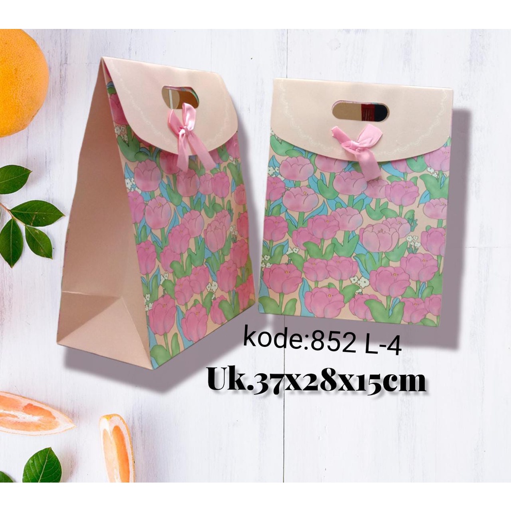 [ HARGA SATUAN ] PAPPER BAG PAPPERBAG KADO TAS ULTAH ULANG TAHUN MOTIF-852 L-4