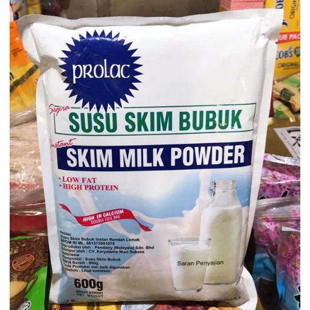 

PROLAC SUSU SKIM BUBUK LOW FAT HIGH PROTEIN 600GR