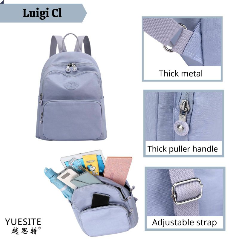 Tas ransel wanita medium backpack yuesite luigi original cyutebags