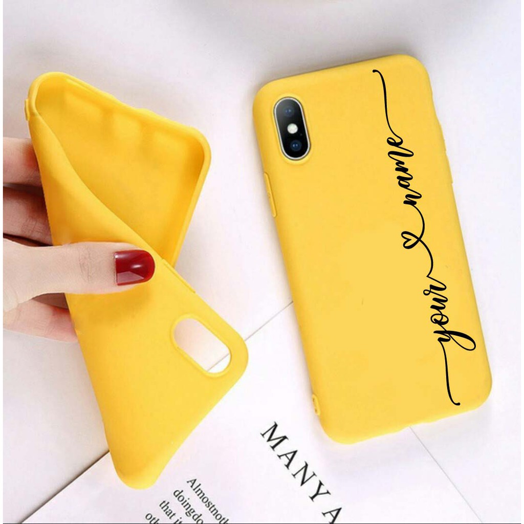 [S22] Custom Nama Softcase Candy for All Type Samsung Vivo Oppo Realme Xiaomi Iphone