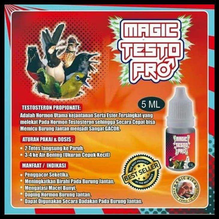 Magic Testo Pro (Mtp) Penggacor Burung Seketika 5Ml