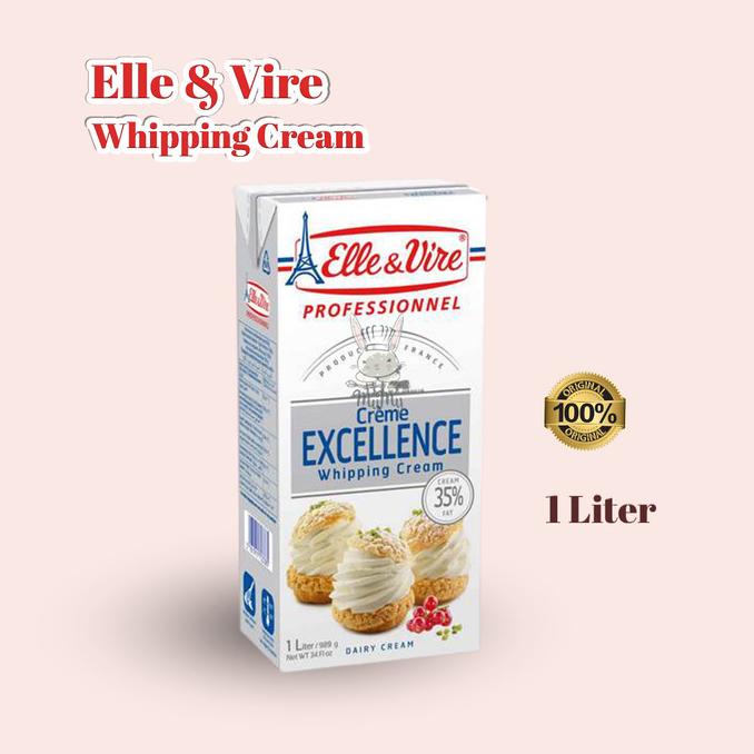 

(BISA COD) Elle et Vire Whipping Cream 1 Liter