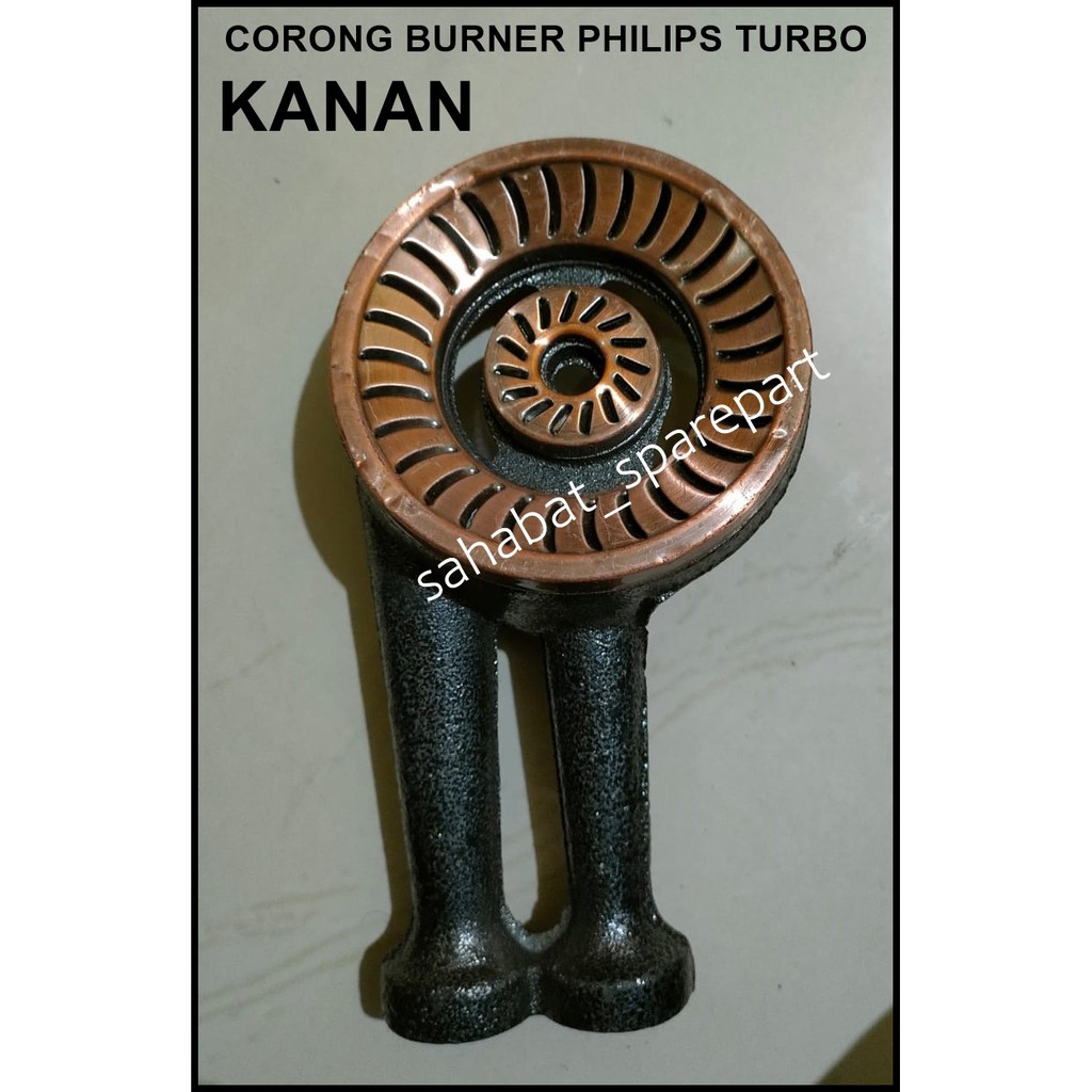 (KANAN) CORONG + BURNER KOMPOR GAS PHILIPS TURBO BAJA COR GS 2088