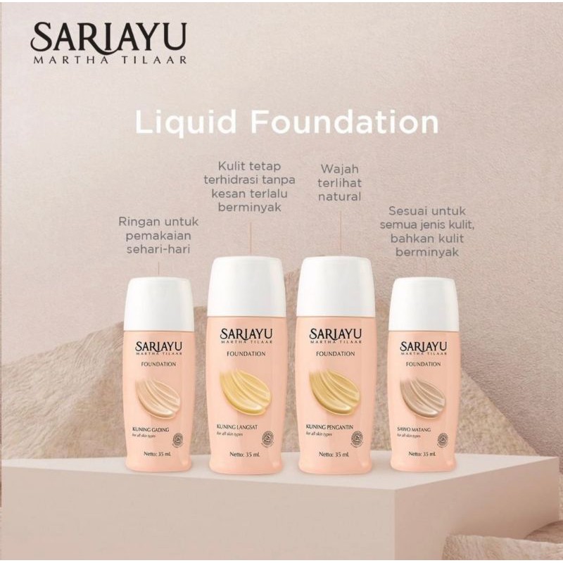 Sariayu Liquid Foundation for all skin types