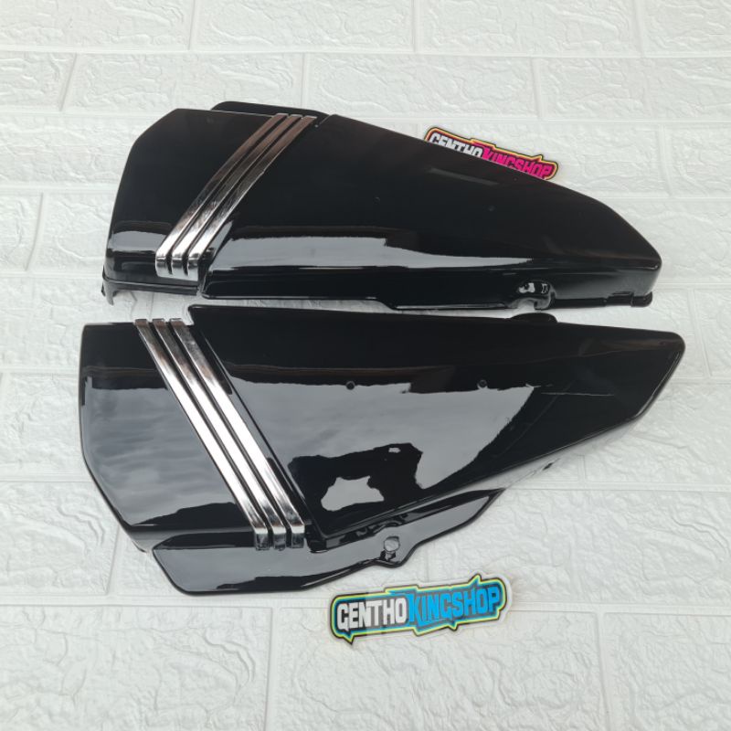 Cover aki box aki rx king warna hitam list crom strong