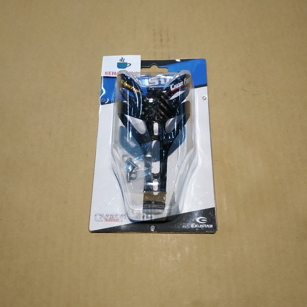 Cage Bottle Holder Botol Sepeda Exustar Carbon Original