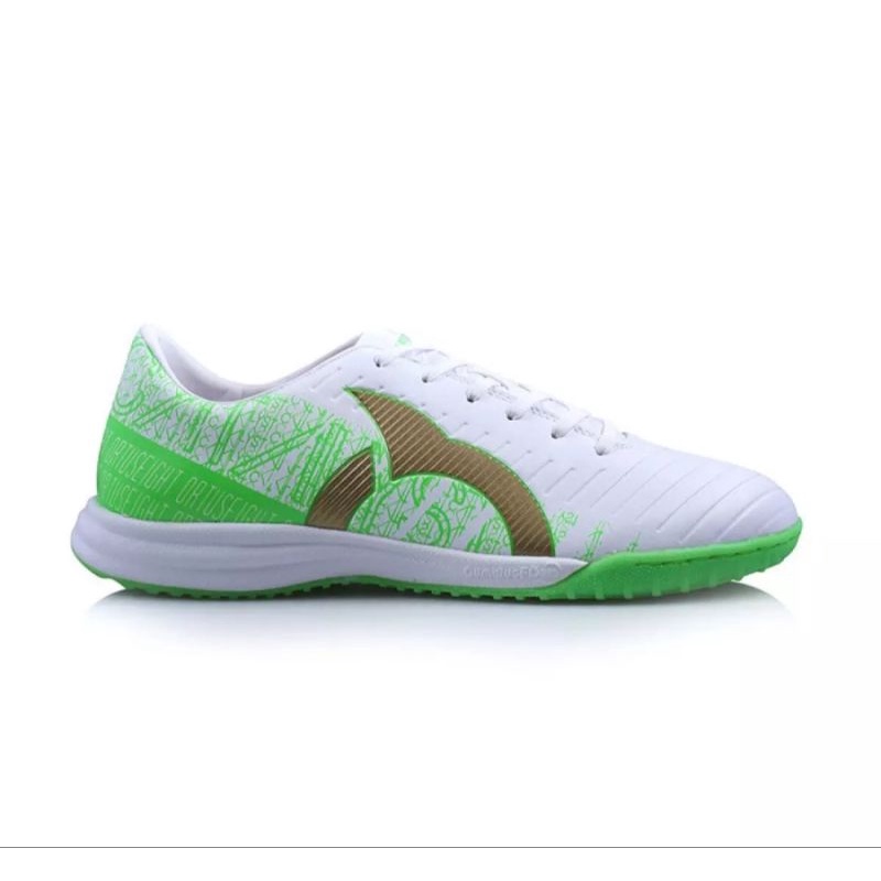 Sepatu Futsal Ortuseight Catalyst Chyper In White/Lawn green/Gold