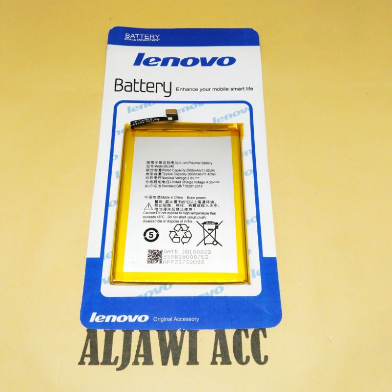 Baterai Batere Batre Lenovo Vibe Shot Z90 / Z920 BL246 Original Battery