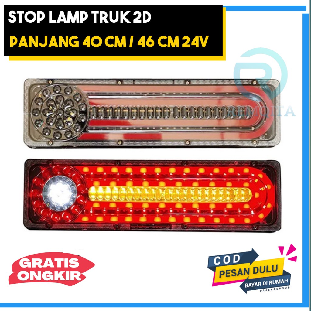 Stop Lamp Truk 24 Volt Lampu Rem Truk 24V dan 12V Variasi Model Volvo Canter