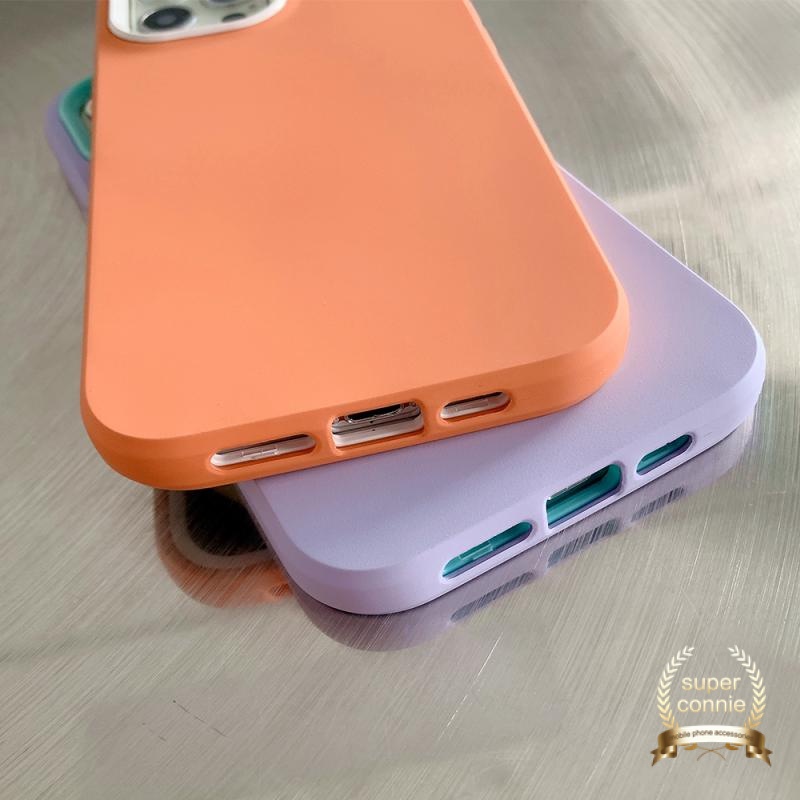 Casing Silikon Tpu Iphone 12 Pro Max 6 6s 7 8 Plus Xr X Xs Max Se 2020 11 12 13 Pro Max 3 In 1 Shockproof Warna Polos