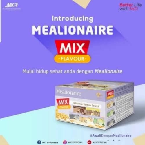 Terlaris mealionaire mci 1 box isi 10 sachet Ampuh