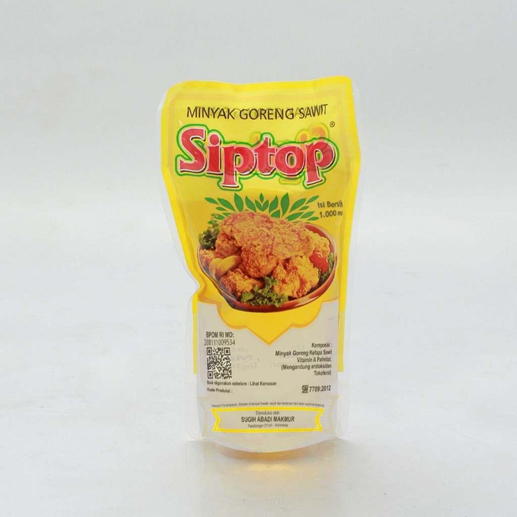 Minyak Goreng Kemasan Siptop 1000 ml / 950 ml / 850 ml / 750 ml / 650 ml Refill Pouch dan Botol