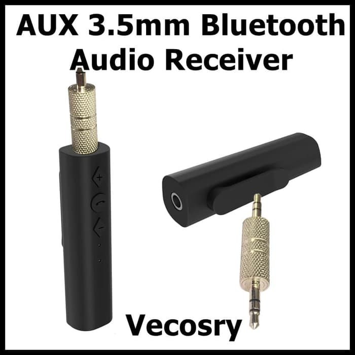 Vecosry AUX 3.5mm Bluetooth Audio Receiver BT8 Black