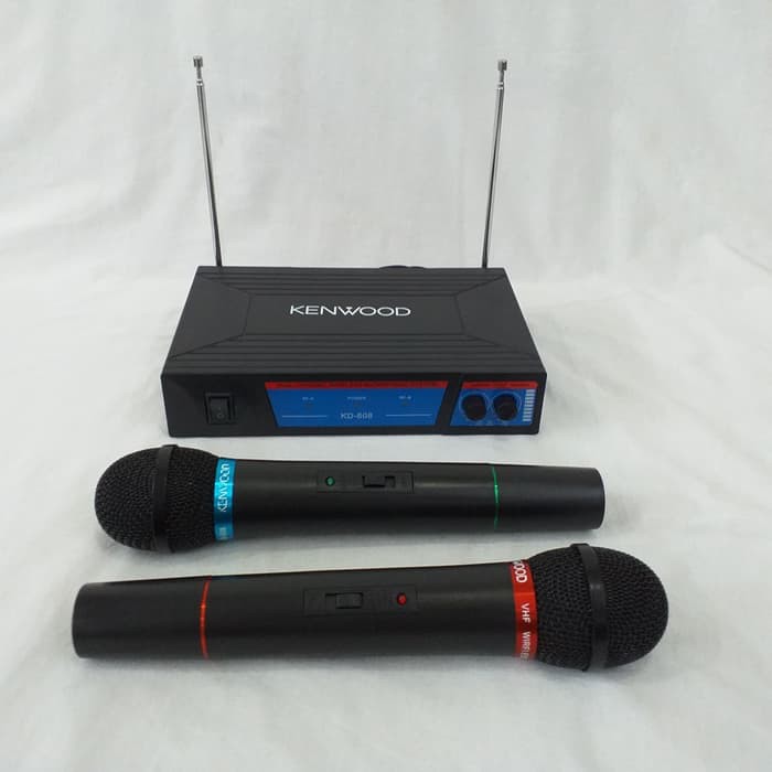 KENWOOD KD-608 Mic Double Wireless-Microphone-Microphone Tanpa Kabel