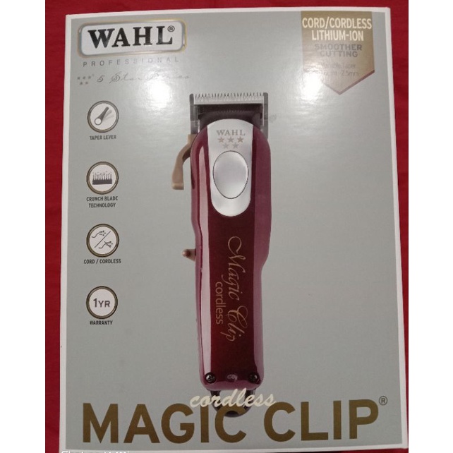 WAHL MEGICCLIP CORDLESS ori wahl made in HUNGARY clipper rambut carger cash ORIGINAL WAHL m