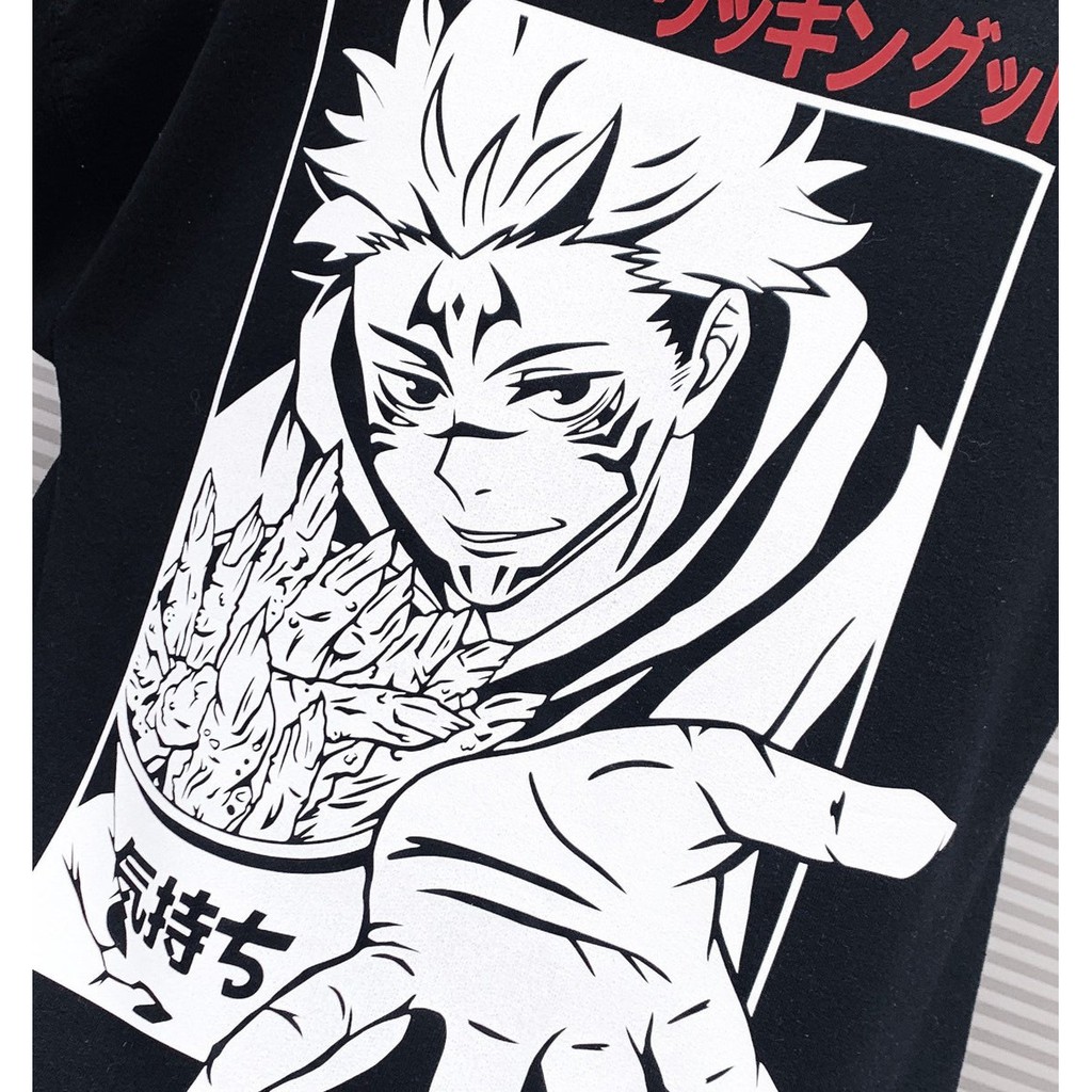 Tshirt Sukuna the Finger Lickin Good Unisex Jujutsu Kaisen Kaos JJK Anime Manga Ryomen Sukuna Otaku
