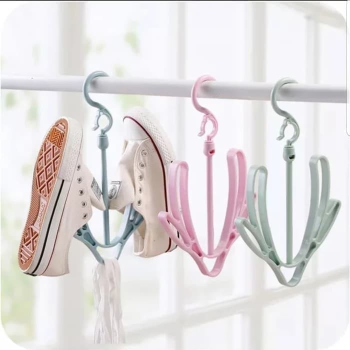 [CLASHOP]HANGER SEPATU /HANGER HIJAB/ HANGER SERBAGUNA Gantungan Sepatu Sandal Slop / Hanger Sepatu / Jemuran
