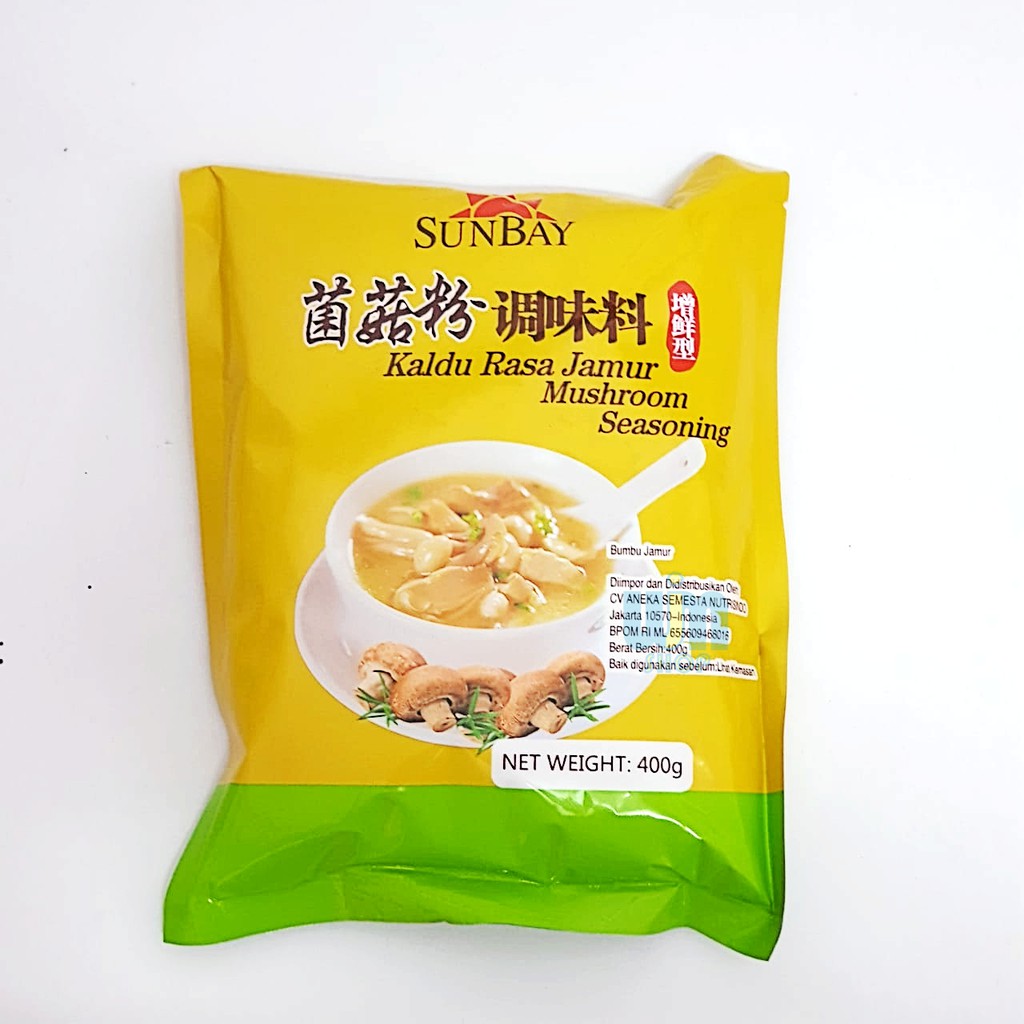 

Sunbay Kaldu Jamur 400 Gram Bumbu Instan Mushroom Seasoning WJM Shop Makassar