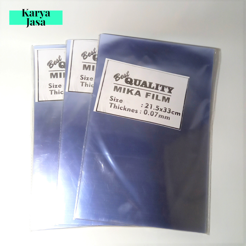 

Mika Film F4 0.7mm | Mika Jilid Bening Ukuran F4 | Grosir ATK Medan