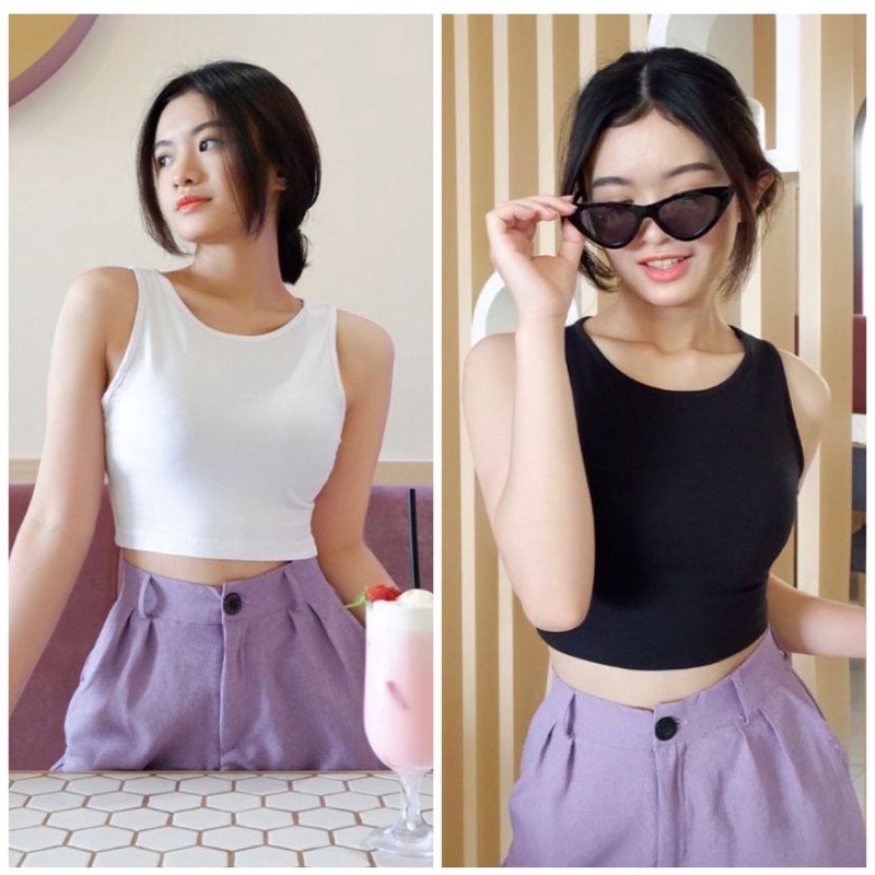 TANKTOP CROP WANITA - SINGLET CROP