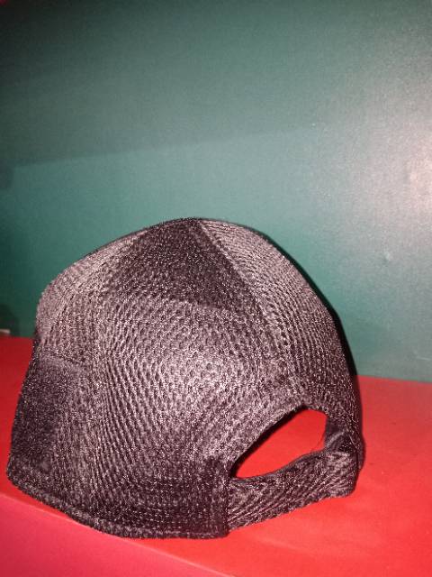 Topi Tactical/Perekat Hitam Ripstop Kombinasi Doublemesh