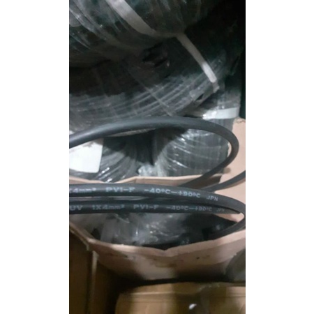 kabel awg 12 seri PV1-F jual per/50meter kabel bagus warna hitam