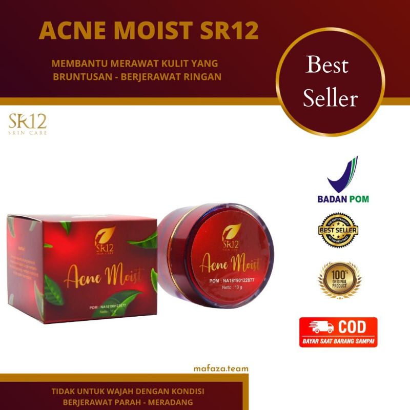 Acne Moist Cream SR12 Krim Jerawat Sedang dan Beruntus