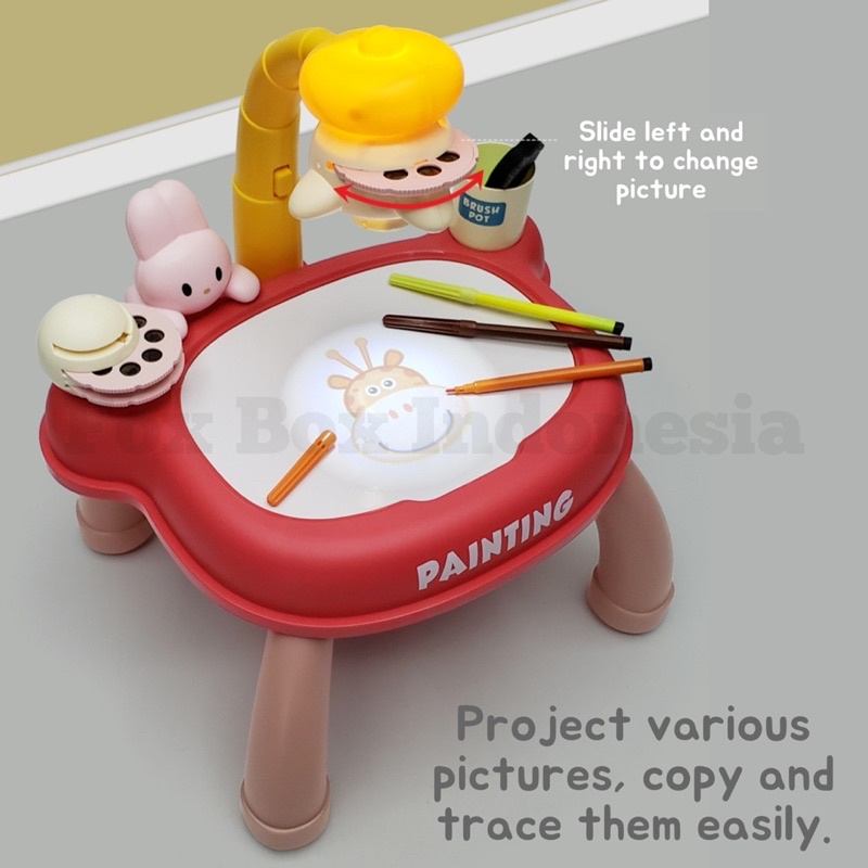 Projector Table - Meja Proyektor Gambar Anak - Mainan Edukasi Menggambar - Art Craft Kids - Fox Box Indonesia