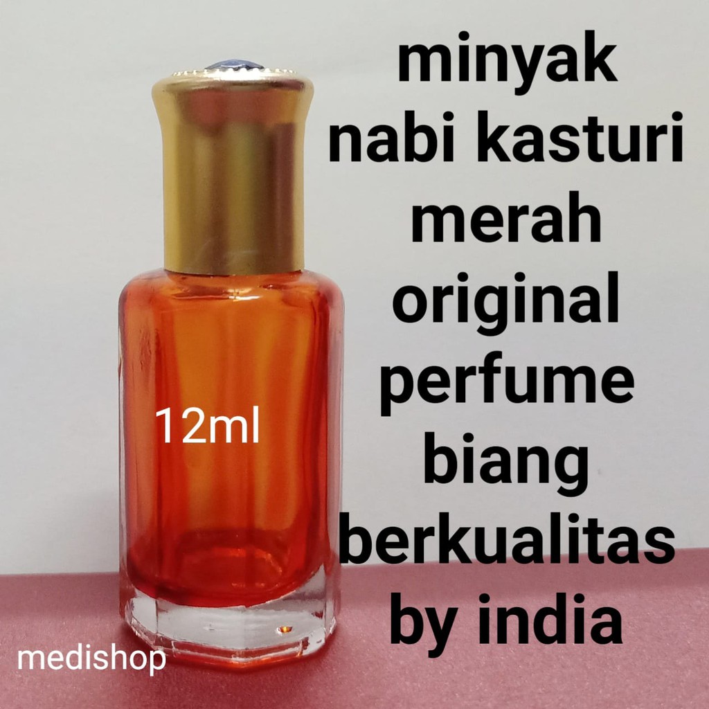 Minyak Kasturi Merah Asli - Minyak Parfum Nabi By India 12ml