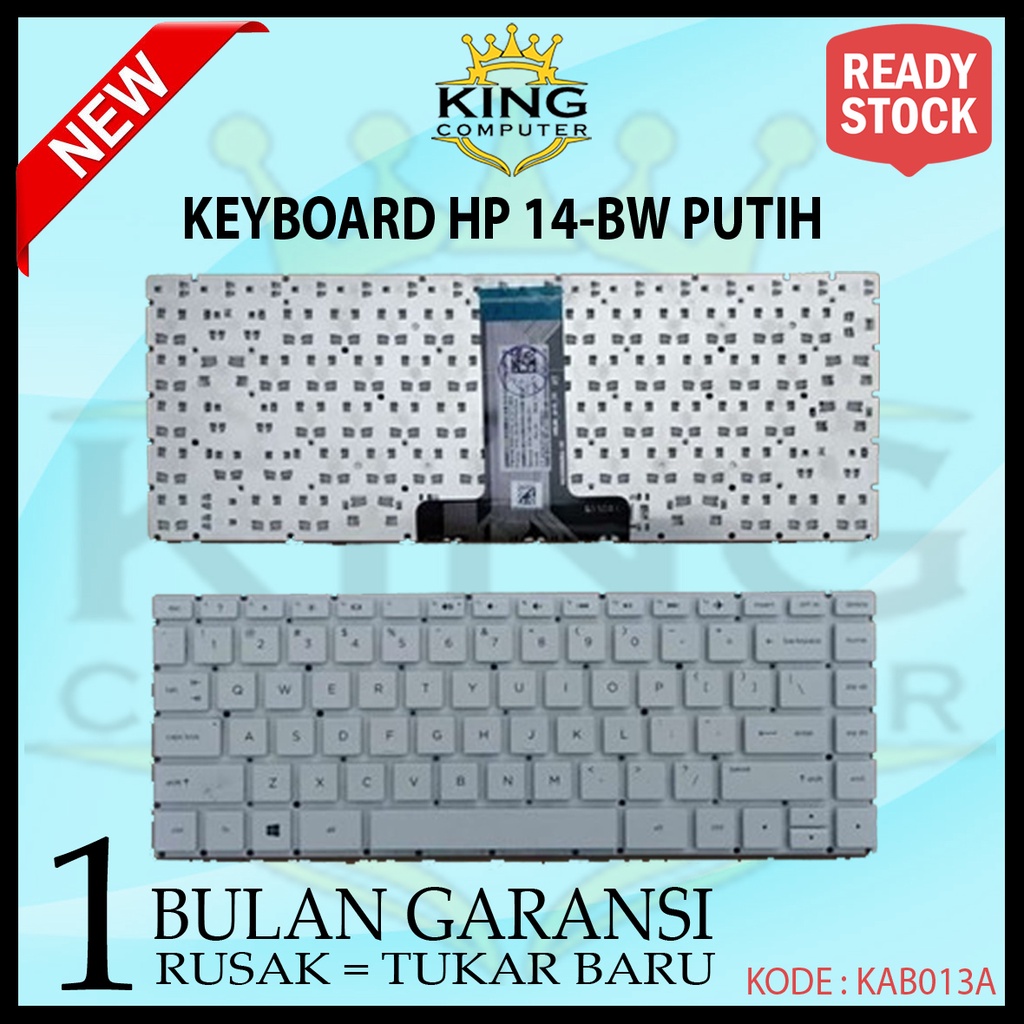 Keyboard Laptop HP 14-BW015 SERIES PUTIH