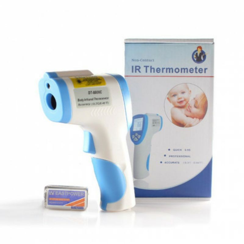 Infrared Thermometer Gun/Termometer Gun/Termometer Tembak/DT8806C (Include Baterai)