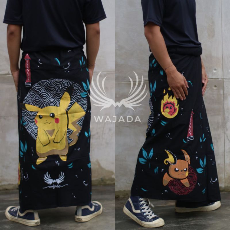SARUNG LUKIS ANIME TERBARU 2022 LUKIS TANGAN ORIGINAL HANDMADE SARUNG SHINOBI SARUNG ASTRONOT SARUNG ONEPIECE