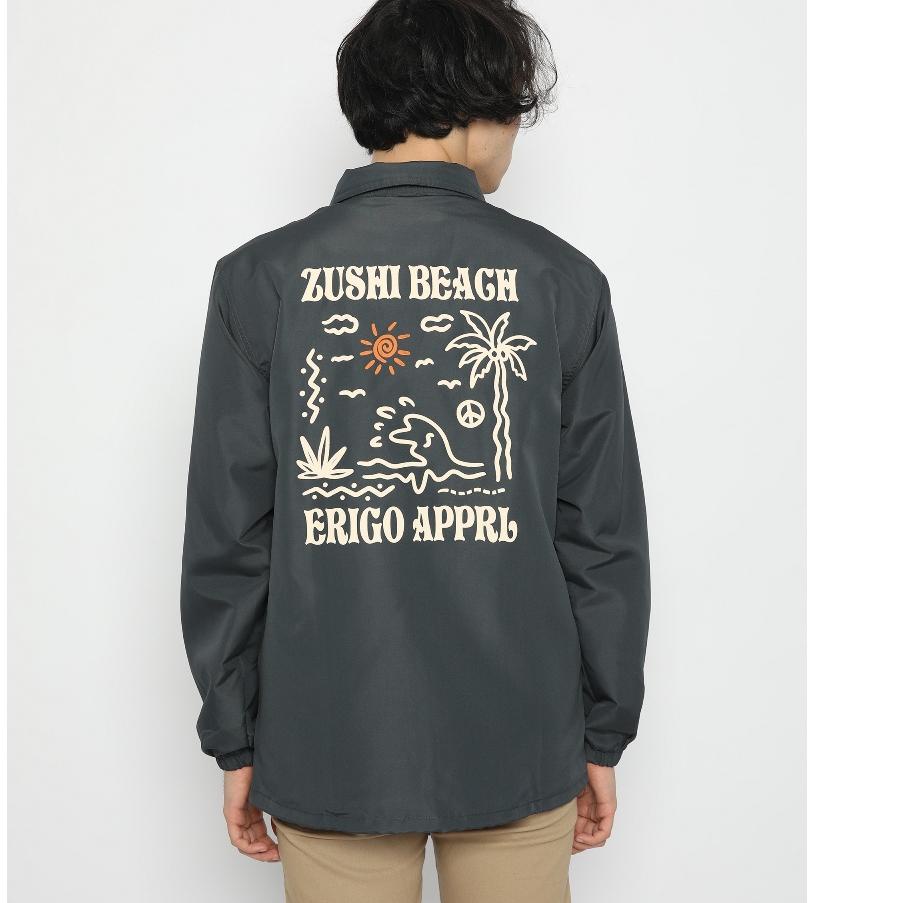 Original % Erigo Coach Jacket Zushi Grey [KODE76]