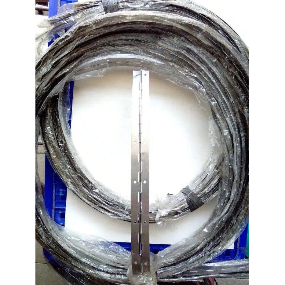 Engsel Piano Kupu Besi Panjang 3M 3 Meter Mtr M Pintu Lemari Peti Koper