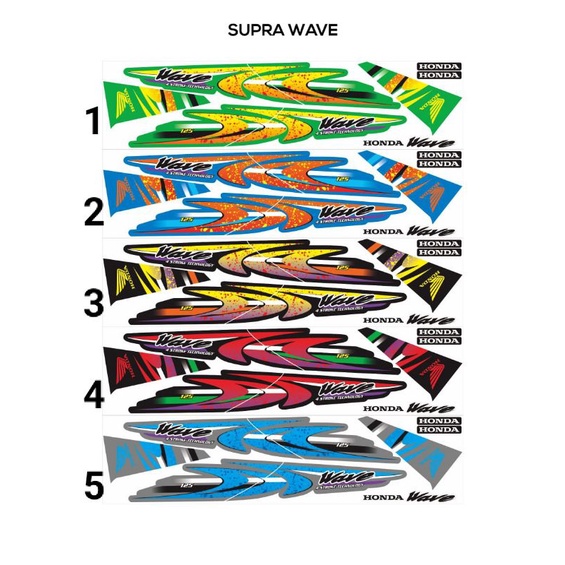 Striping Supra X 100 Supra wave 100