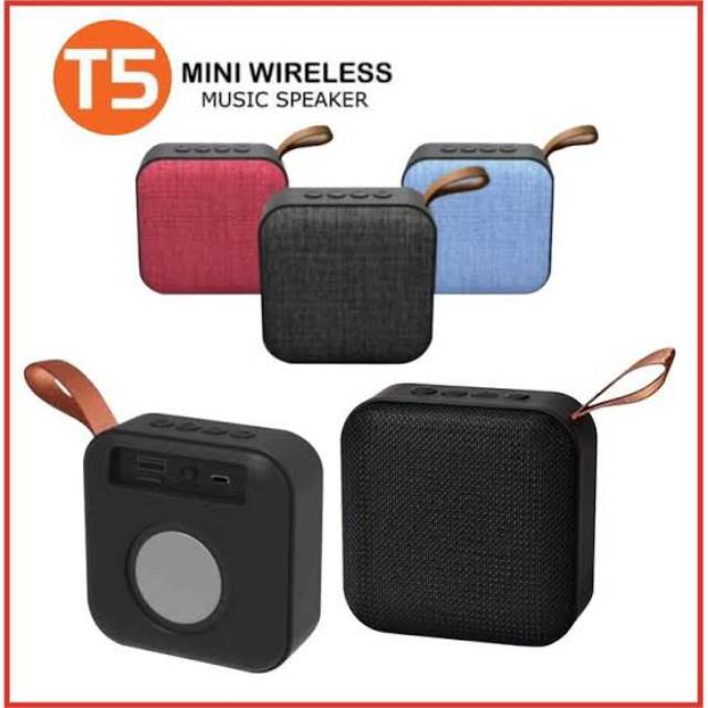 SPEAKER BLUETOOTH T5 PORTABLE WIRELESS MUSIC SPEAKER PROMO MURAH