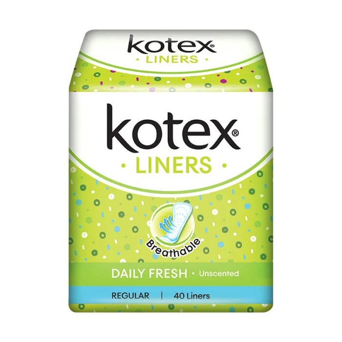 Jual Kotex Liners Breathable Daily Fresh Unscented 40s