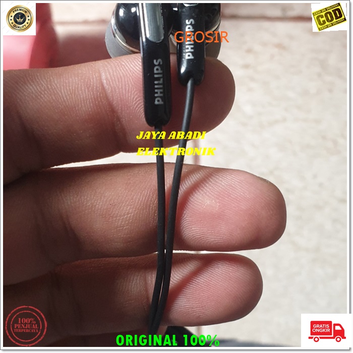 J318 ORIGINAL PHILIPS HANDSFREE KABEL JACK 3.5 MM IN EAR DOUBLE BASS HEADSET MIC STEREO CALL HIFI EARPOD HF KABEL EARPHONE MUAIK TELPOM HP MEGABASS HANDPHONE AUDIO SUARA SMULE KARAOKE BISA UNTUK SEGALA MERK JENIS HANDPHON PC LAPTOP DLL SUARA JERNIH NGEBAS