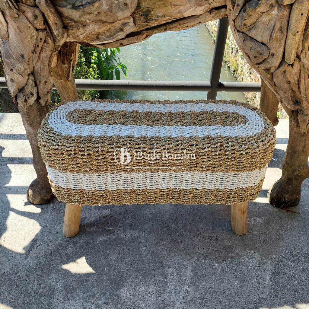 STOOL BANGKU SEAGRASS PANJANG 80CM TERMURAH FURNITURE RUMAH