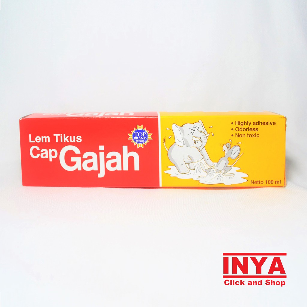 LEM TIKUS CAP GAJAH 100ml TOP BRAND - Perangkap Tikus - Rat Trap