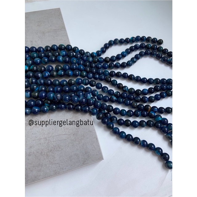 batu dyed carnelian biru batu perhiasan fashion 12mm beads elyecraft bahan kalung gelang anting strap mask kerajinan tangan craft citayam fashion week etink vintage elegan bali manik crystal perhiasan