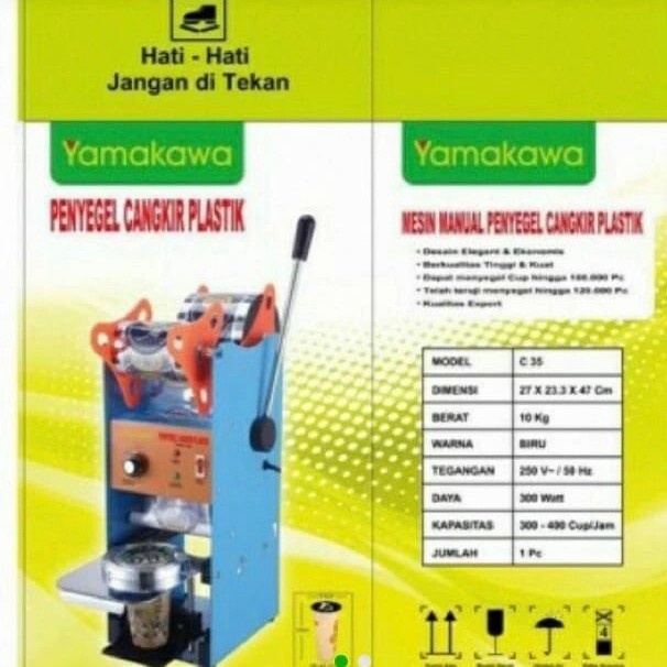 CUP SEALER YAMAKAWA C35 / PRESS GELAS PLASTIK SEAL