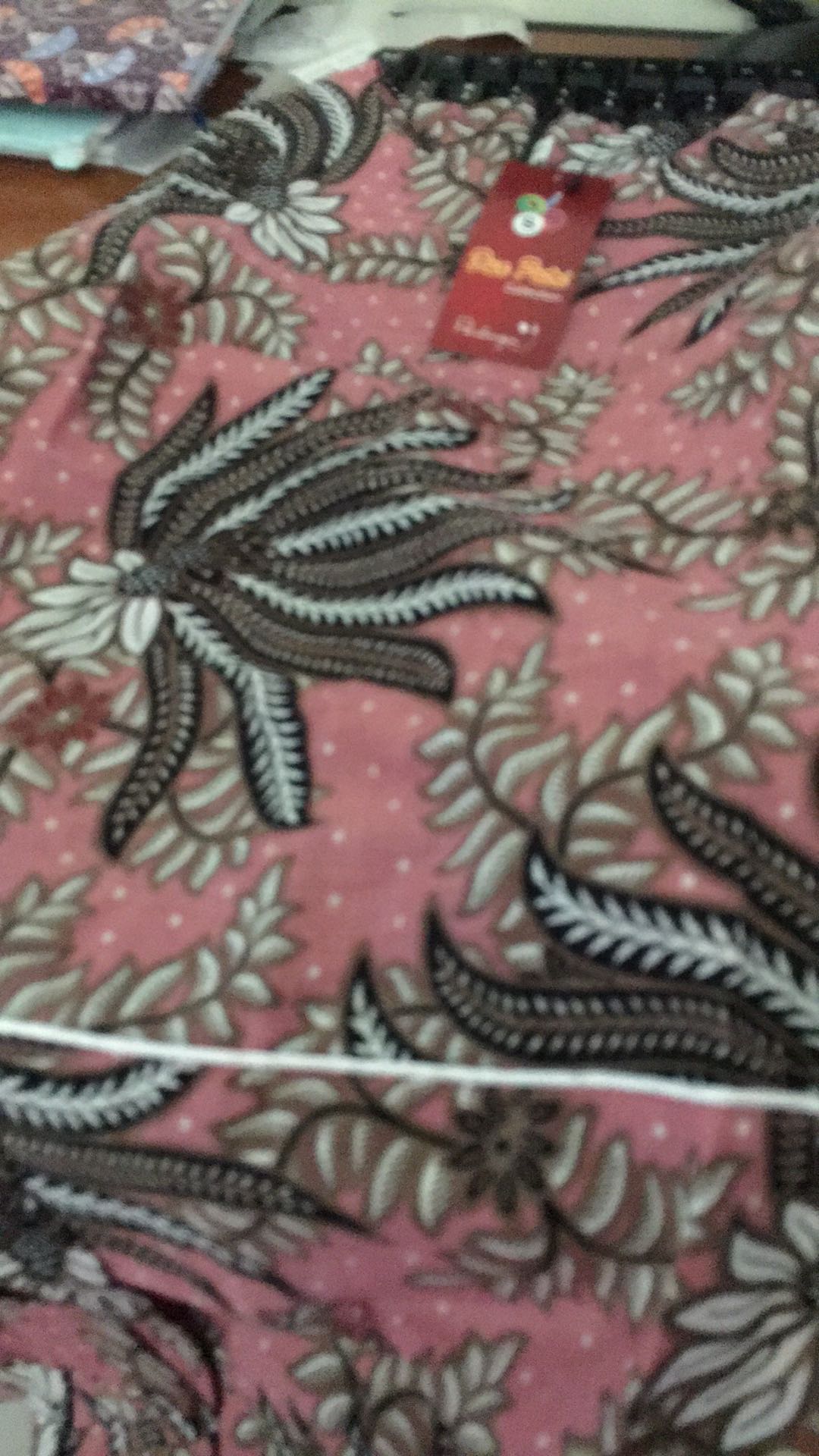 Batik Wanita Atasan Blouse Modern Warna Pink Model Peplem