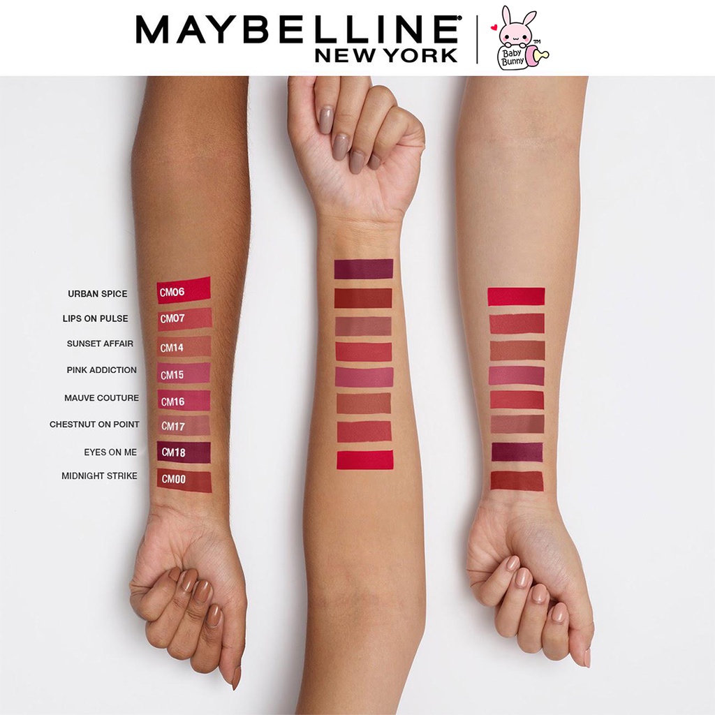 ❤ BELIA ❤ MAYBELLINE Cushion Mattes Lip Cream | Lip Matte | Lipstick | Matte Finish | Waterproof |  Lipstick Soft Velvet Finish Lembut &amp; Ringan BPOM