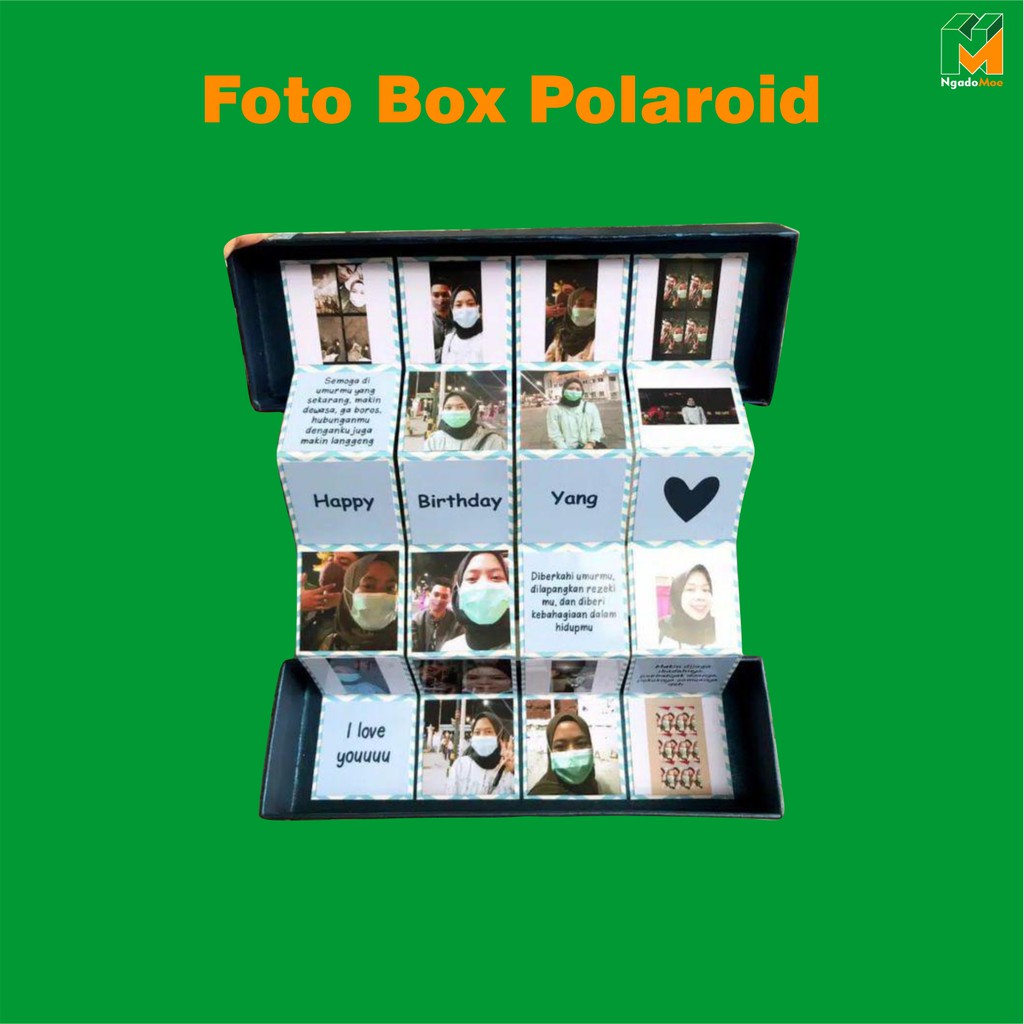 Gift Box Polaroid Murah Photo Box Polaroid custom Hampers Foto Polaroid Kado Ulang Tahun
