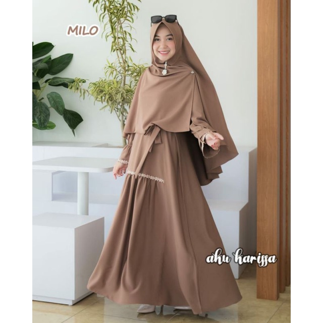 GAMIS TERBARU ZAINA SET SYAR'I Ori by Aku Karissa