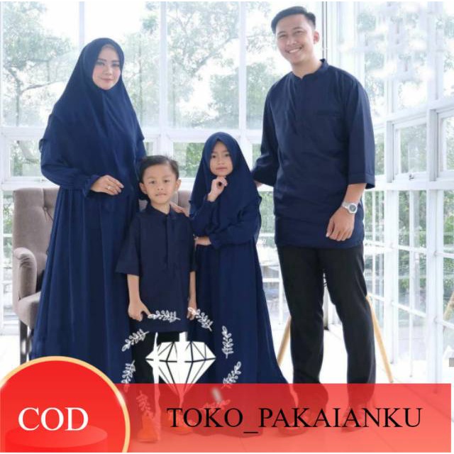 Jual BAJU COUPLE KELUARGA DRESS PASANGAN BAJU CAPEL AYAH BUNDA ANAK