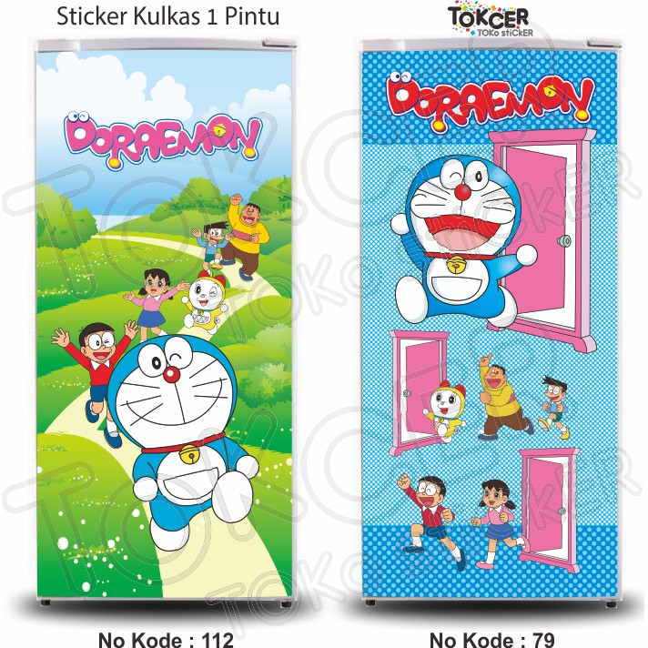 Stiker Kulkas 1 Pintu dan 2 Pintu DORAEMON