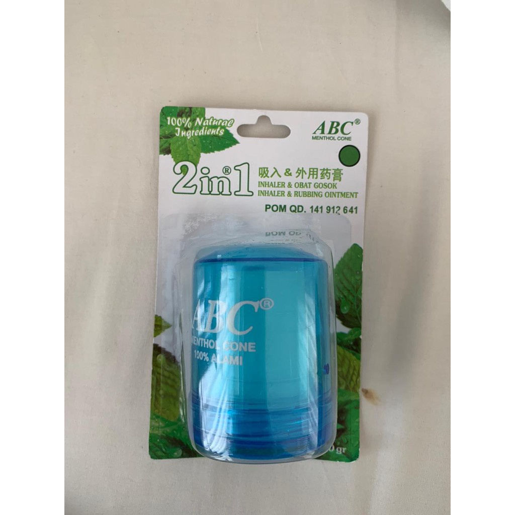 ABC MENTHOL INHALER DAN OBAT GOSOK 20gr