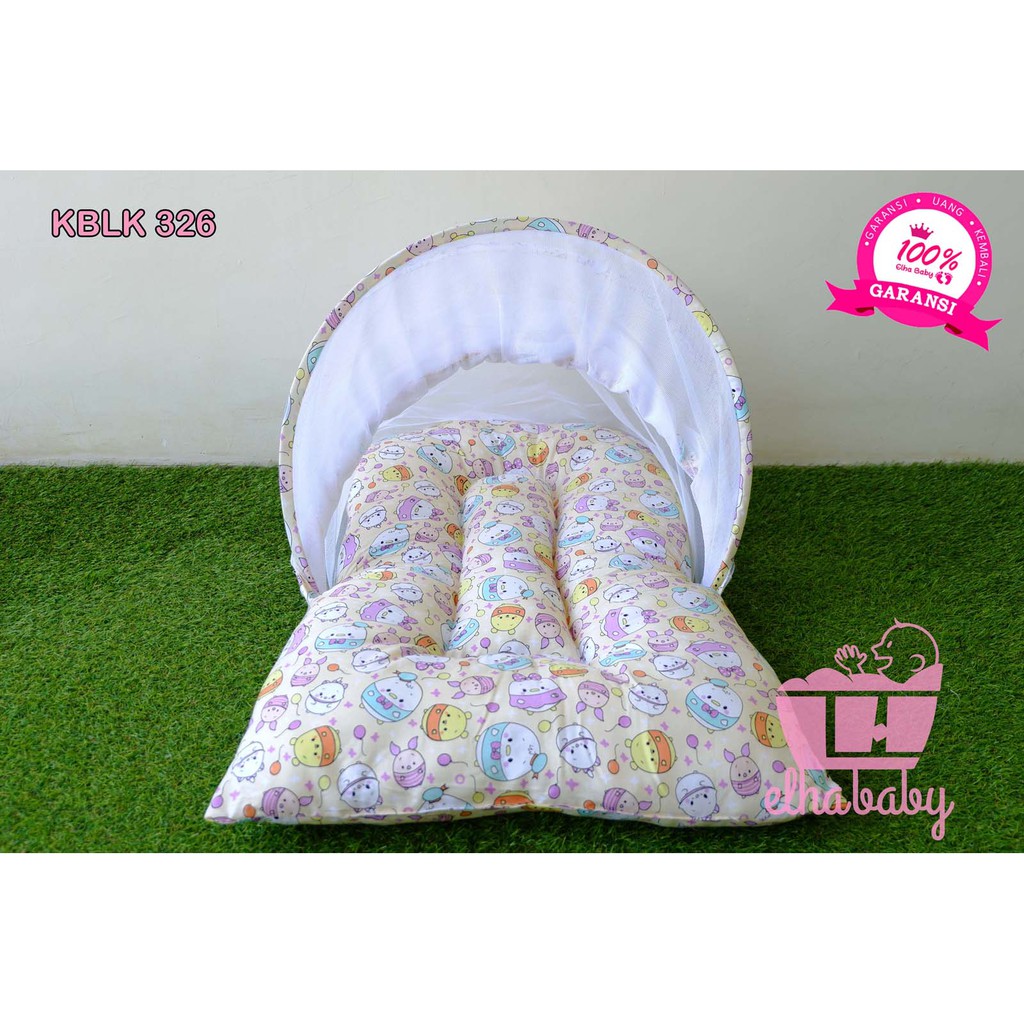 PROMO kasur bayi lipat Lucu Unik murah set kelambu motif Bonus Tas | Perlengkapan baby baru lahir123